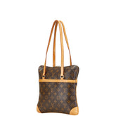 ルイ ヴィトン モノグラム クーサンGM ハンドバッグ ショルダーバッグ M51141 ブラウン PVC レザー レディース LOUIS VUITTON 【中古】